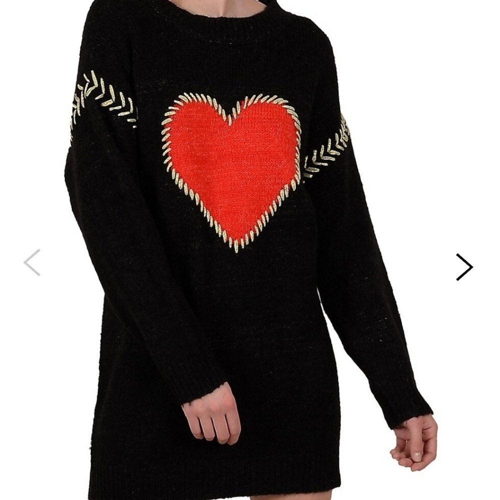 Molly Bracken heart sweater dress